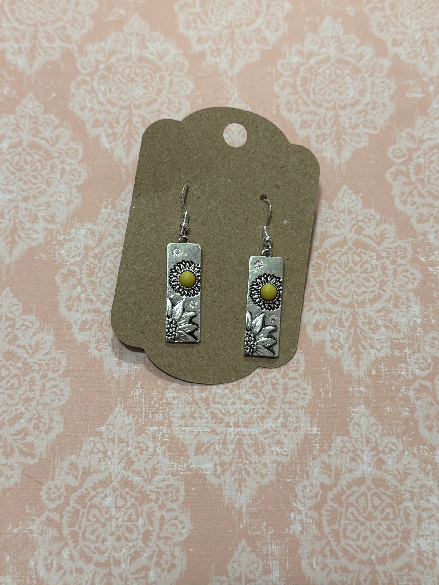 Sunflower earrings