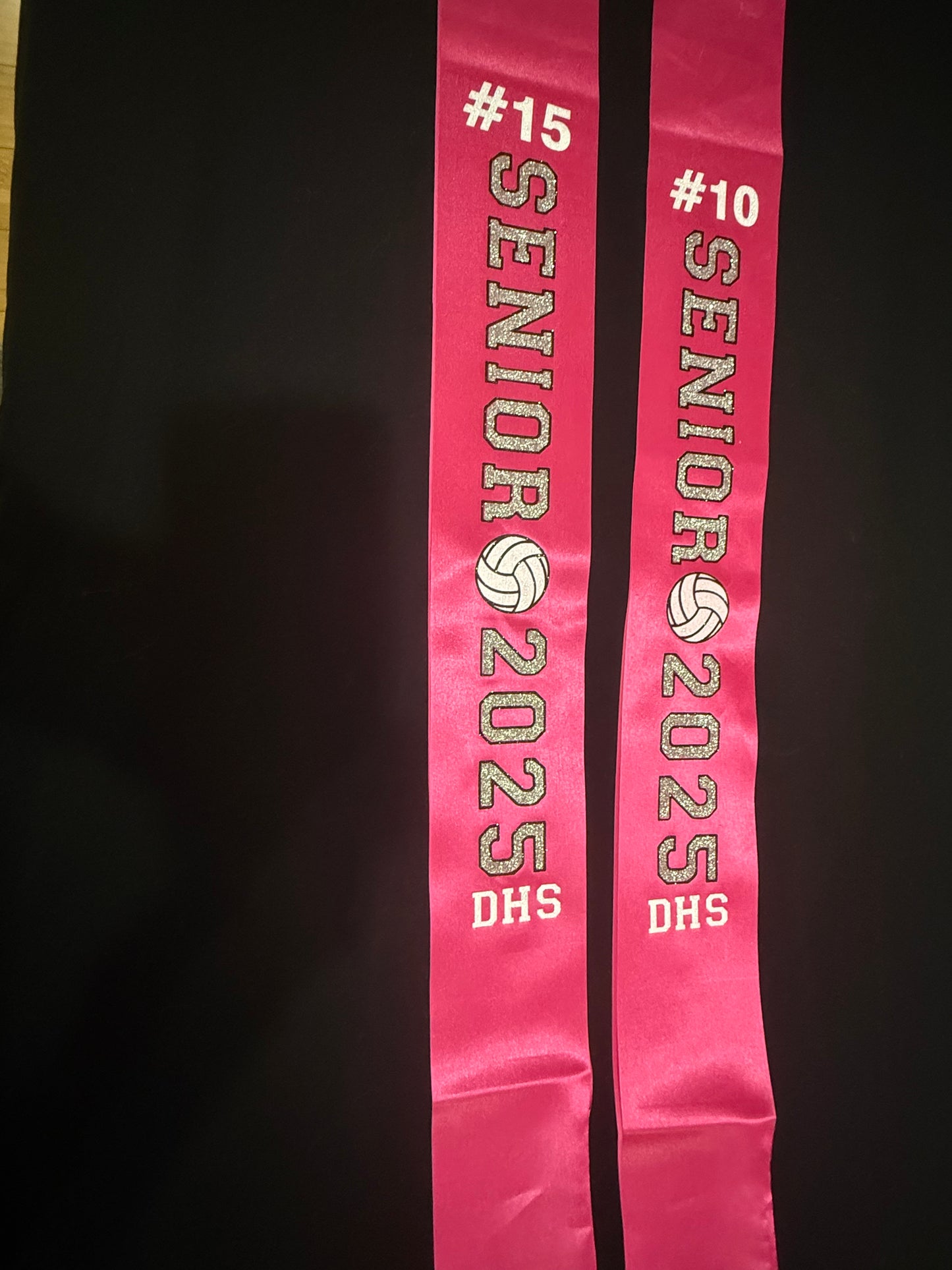 Senior sports sashes