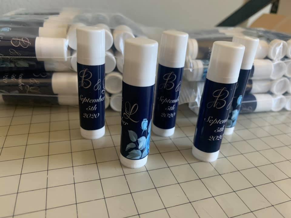 custom lip balms, natural lip balms, with your custom label