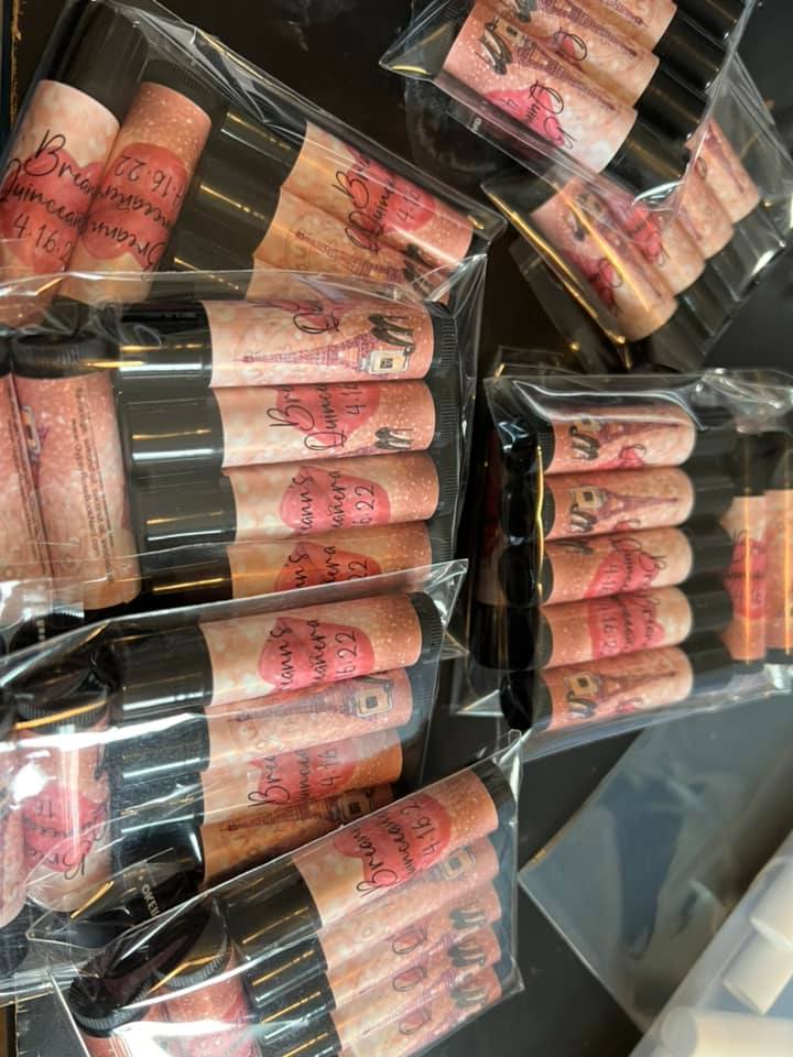 custom lip balms, natural lip balms, with your custom label