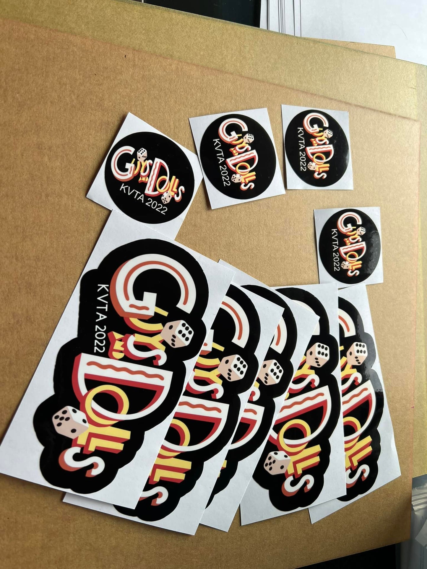 Custom cut vinyl stickers