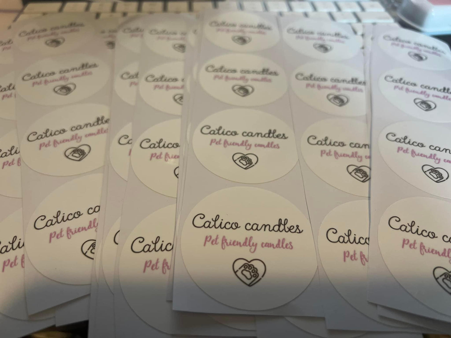 Custom cut vinyl stickers