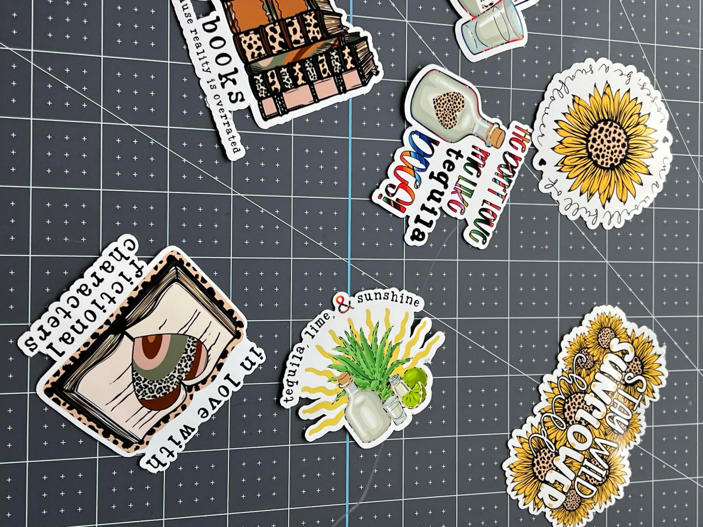 Custom cut vinyl stickers