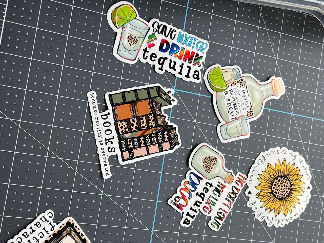 Custom cut vinyl stickers