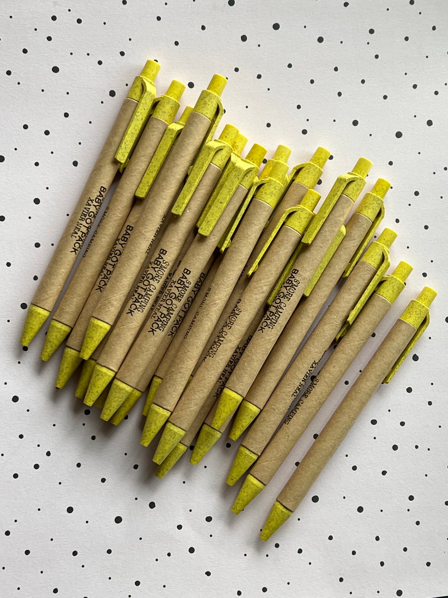 recycled pens engraved