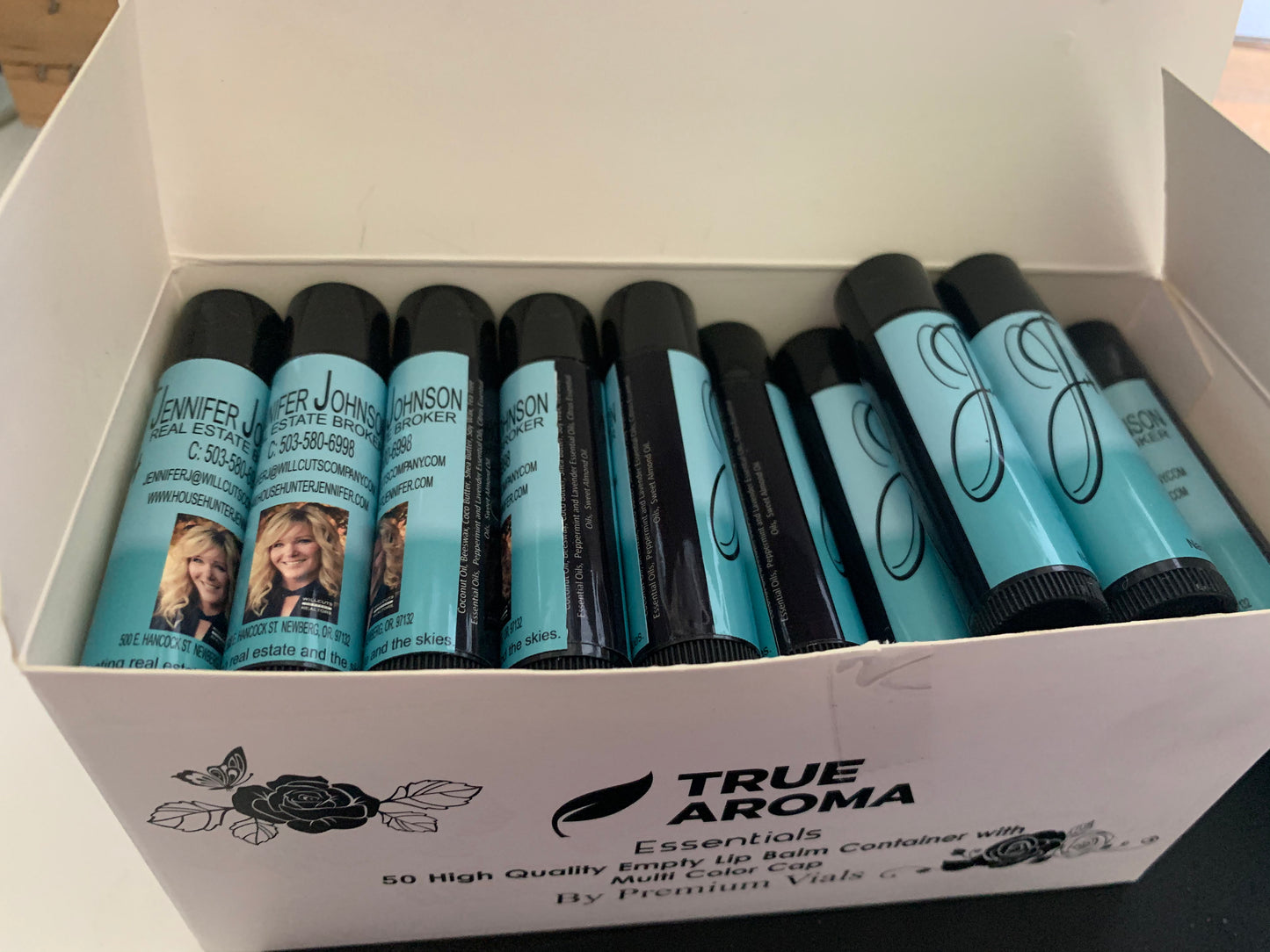 custom lip balms, natural lip balms, with your custom label
