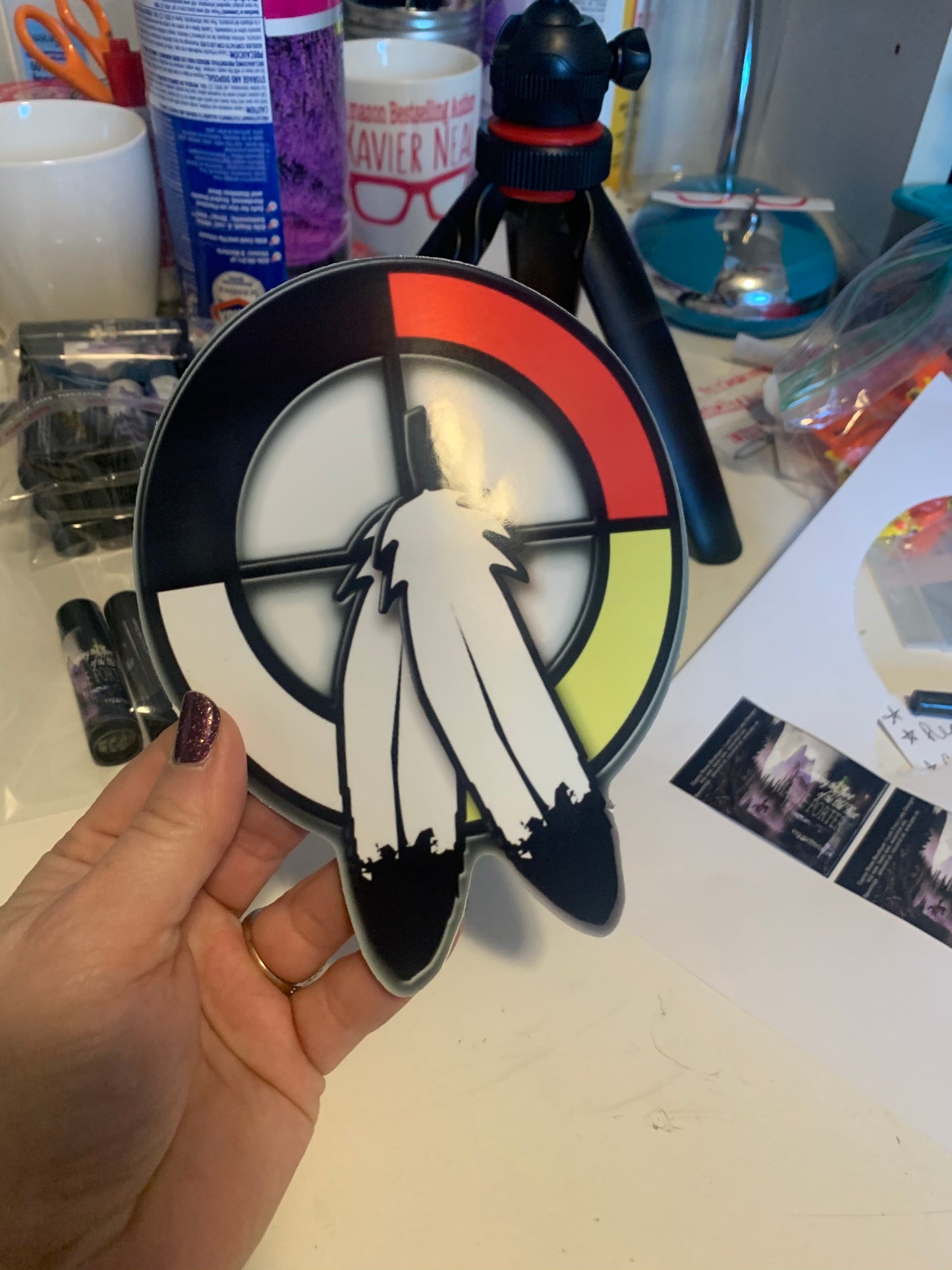 Custom cut vinyl stickers
