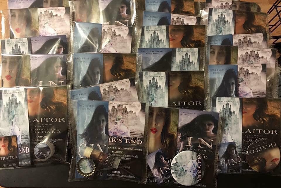 Individual swag packs for Authors