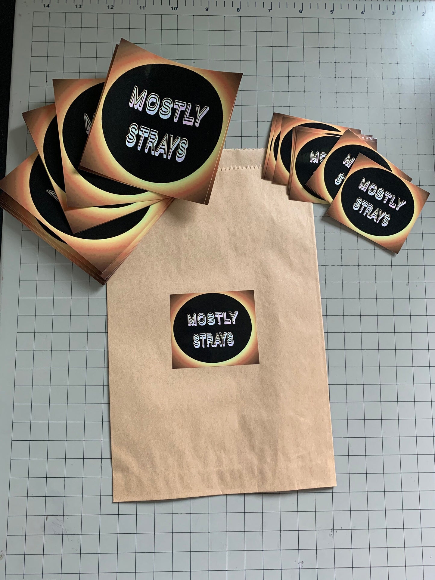 Custom cut vinyl stickers