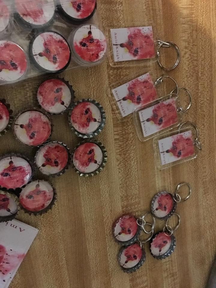 acrylic keychains for business or book covers