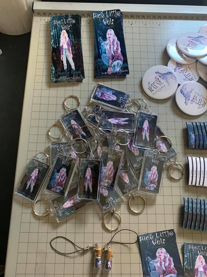 acrylic keychains for business or book covers