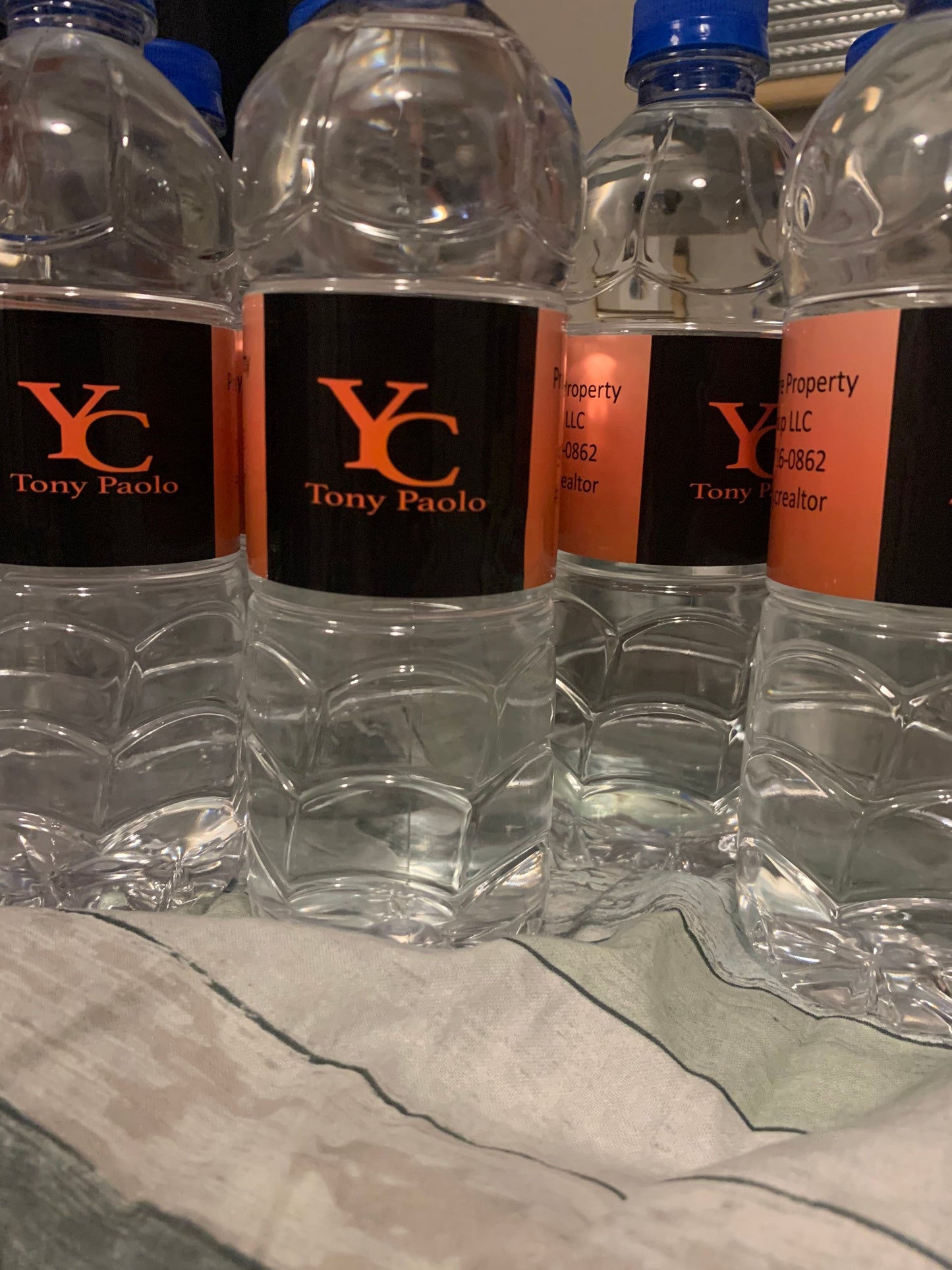 Water bottle labels