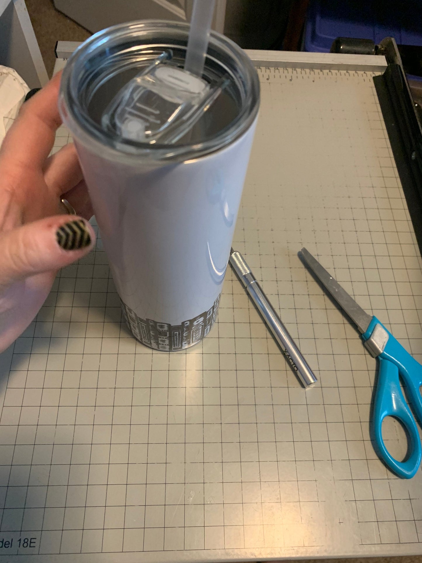 Book nerd tumbler. Dishwasher safe