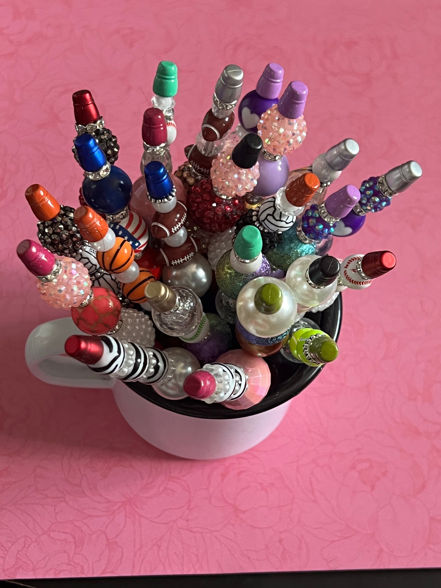 Beaded pens