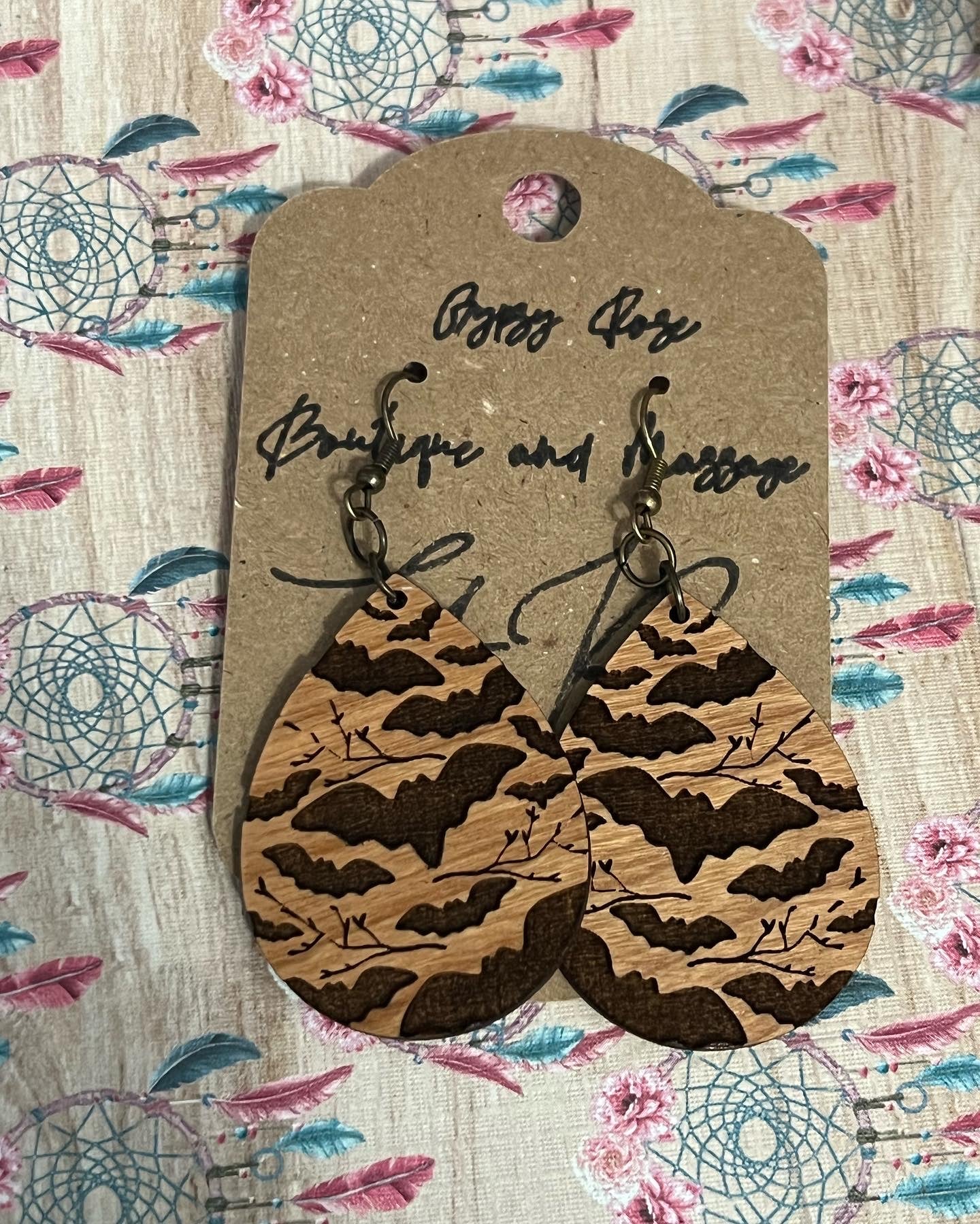 Bat earrings