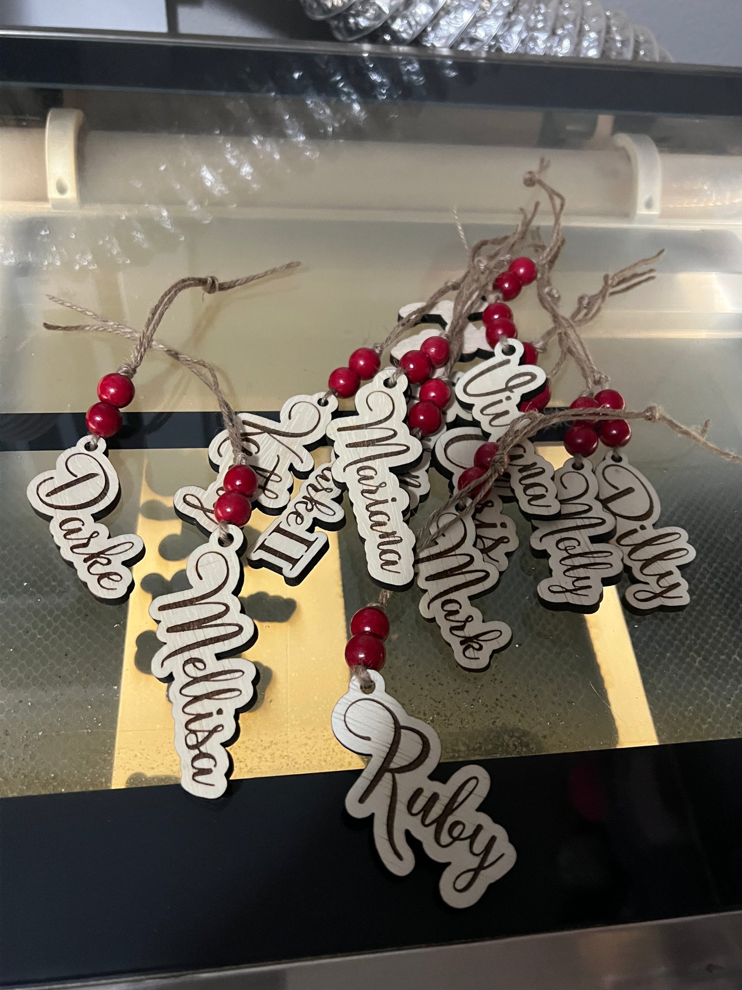 Stocking name tags