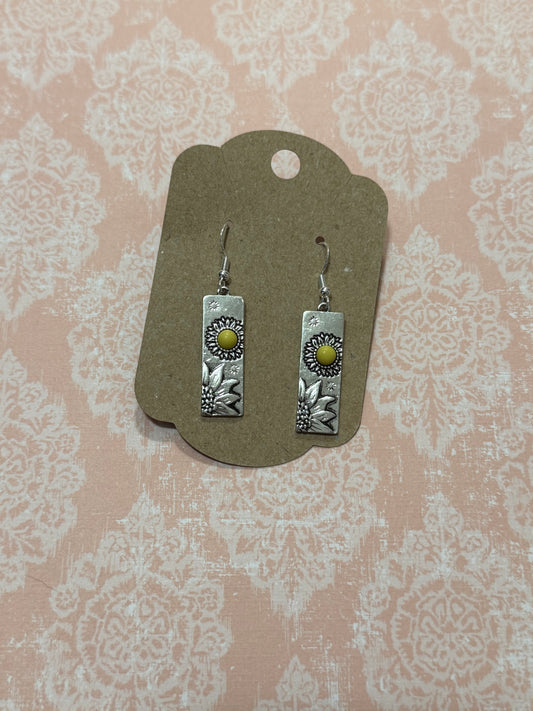 Sunflower earrings