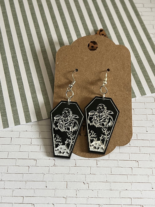 Jason earrings Halloween