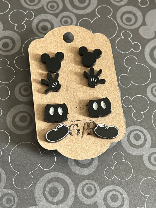 Mickey earrings studs