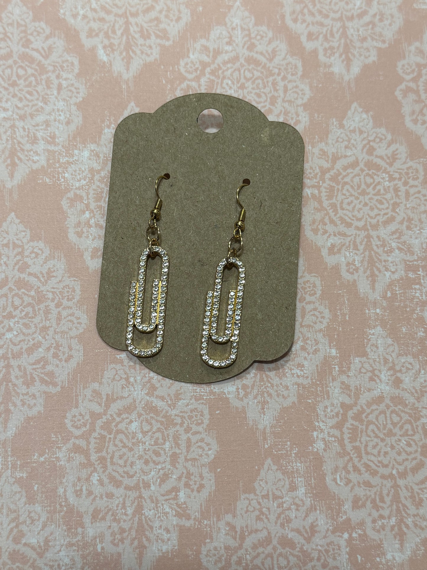 Paper clip earrings