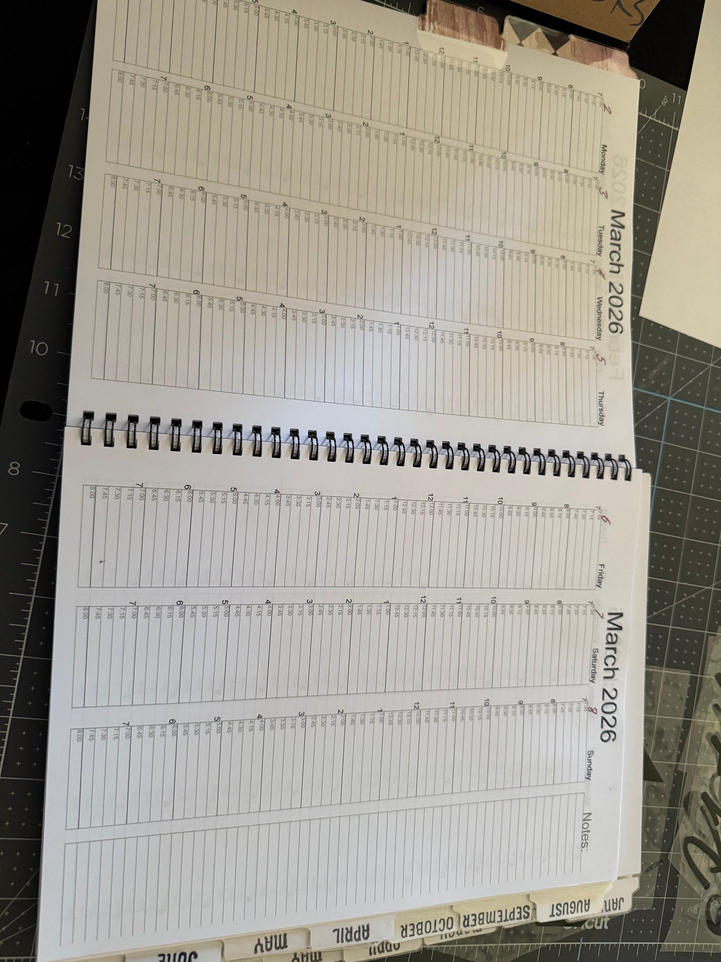 Custom business scheduling planner