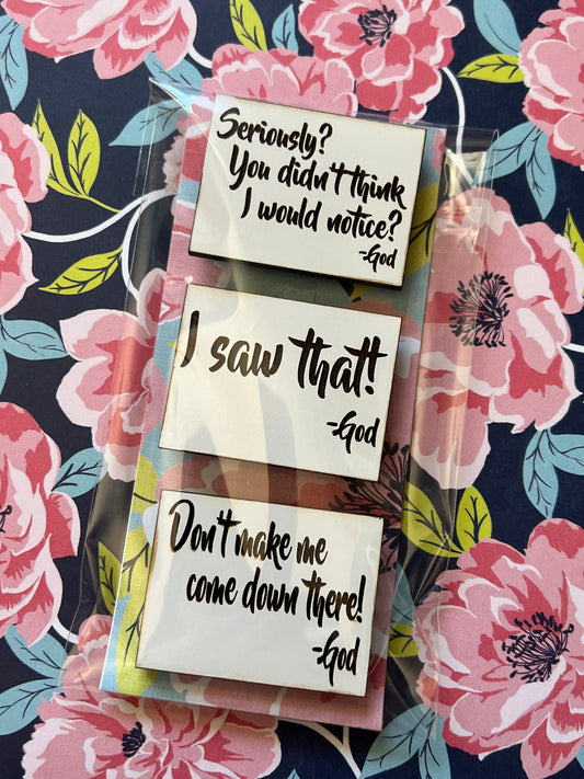 God quote magnets