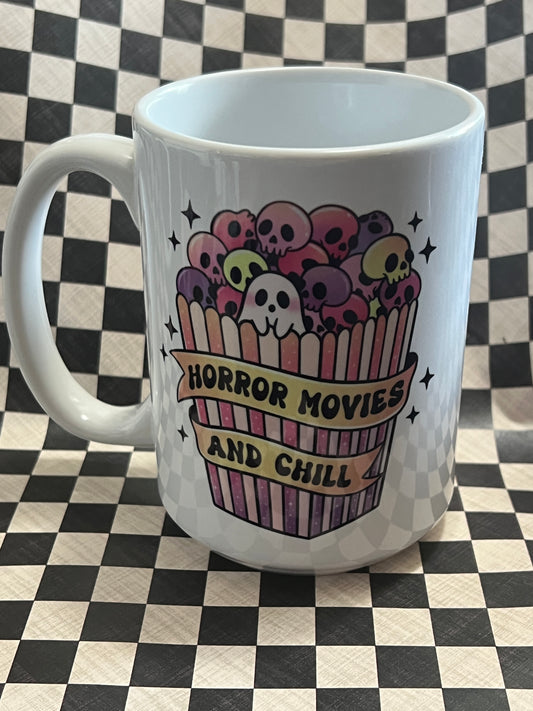 Horror movie and chill mug