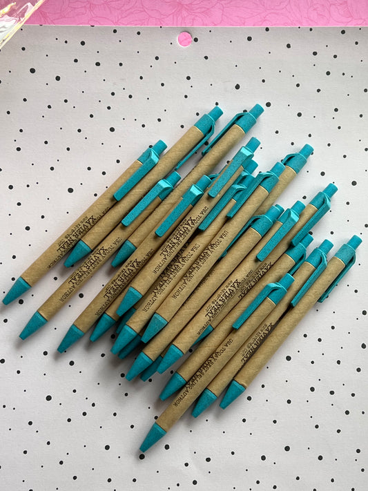 recycled pens engraved