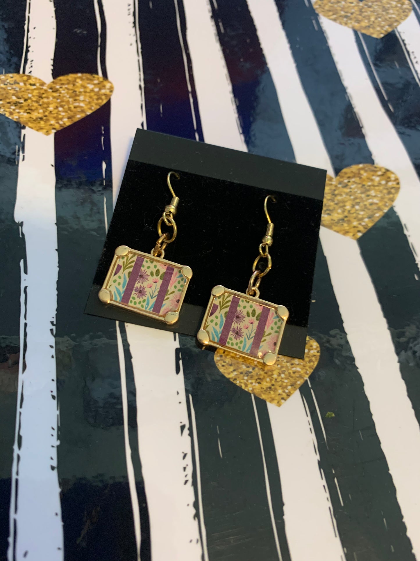 Baggage earrings