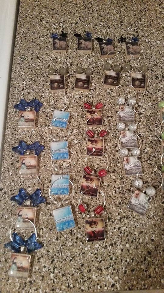 Custom Wine glass charms