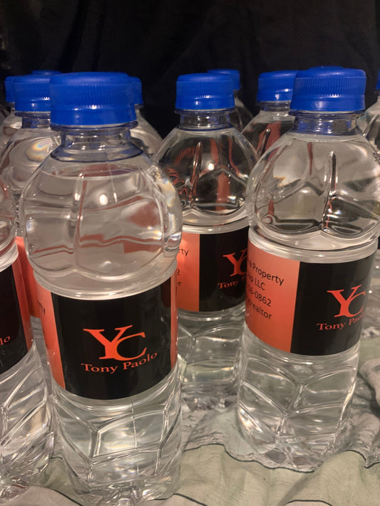 Water bottle labels