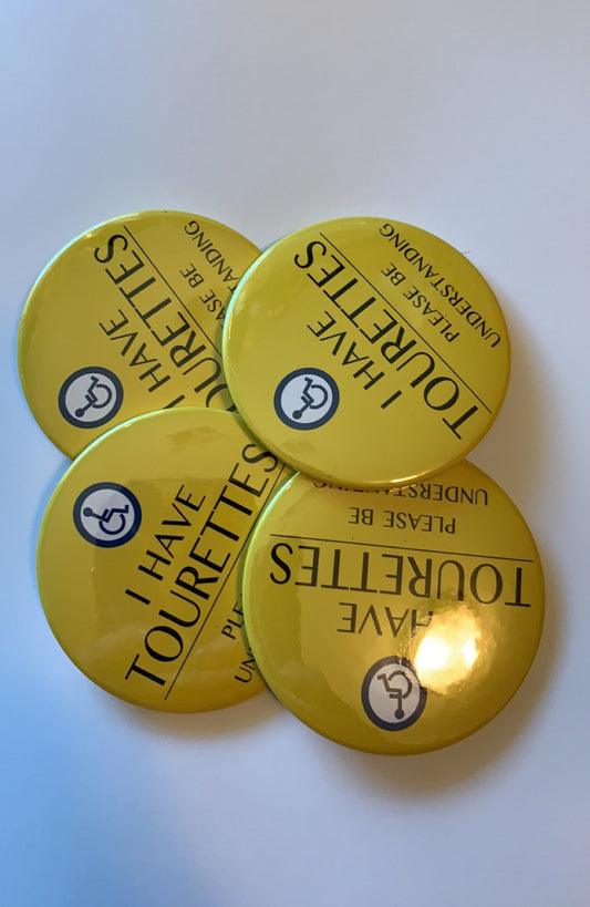 Tourette’s 2 1/4 inch buttons