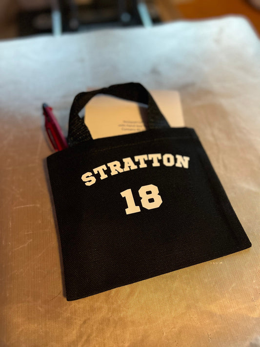 Mini canvas tote bags