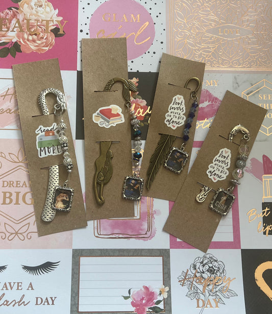 metal charm bookmarks