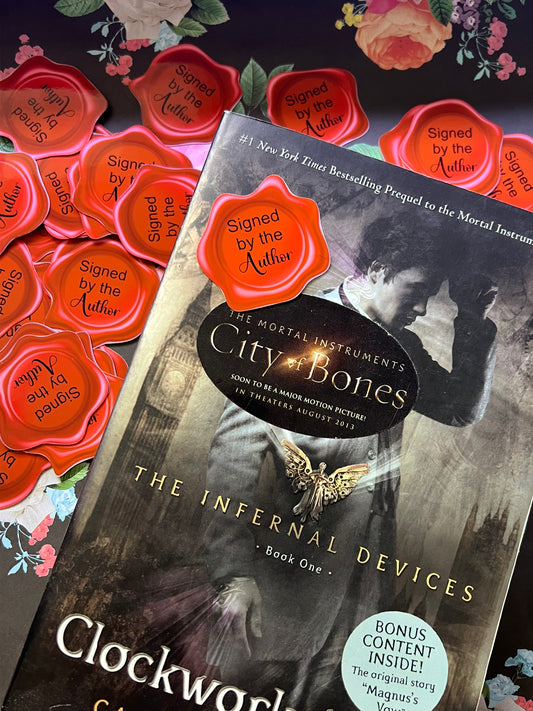 Signed by author stickers