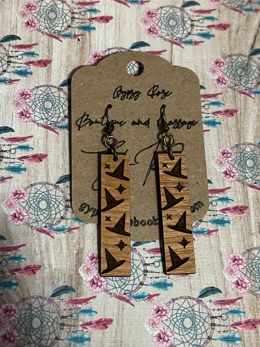 Witches hat earrings