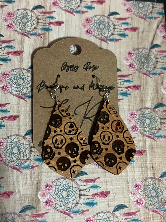 Skulls with class earrings